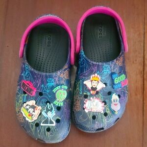 Kids Disney villains crocs size 13